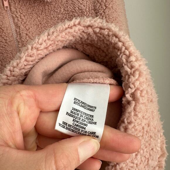 Z Supply Pink Shearling Teddy Jacket Women's XS - Picture 5 of 6
